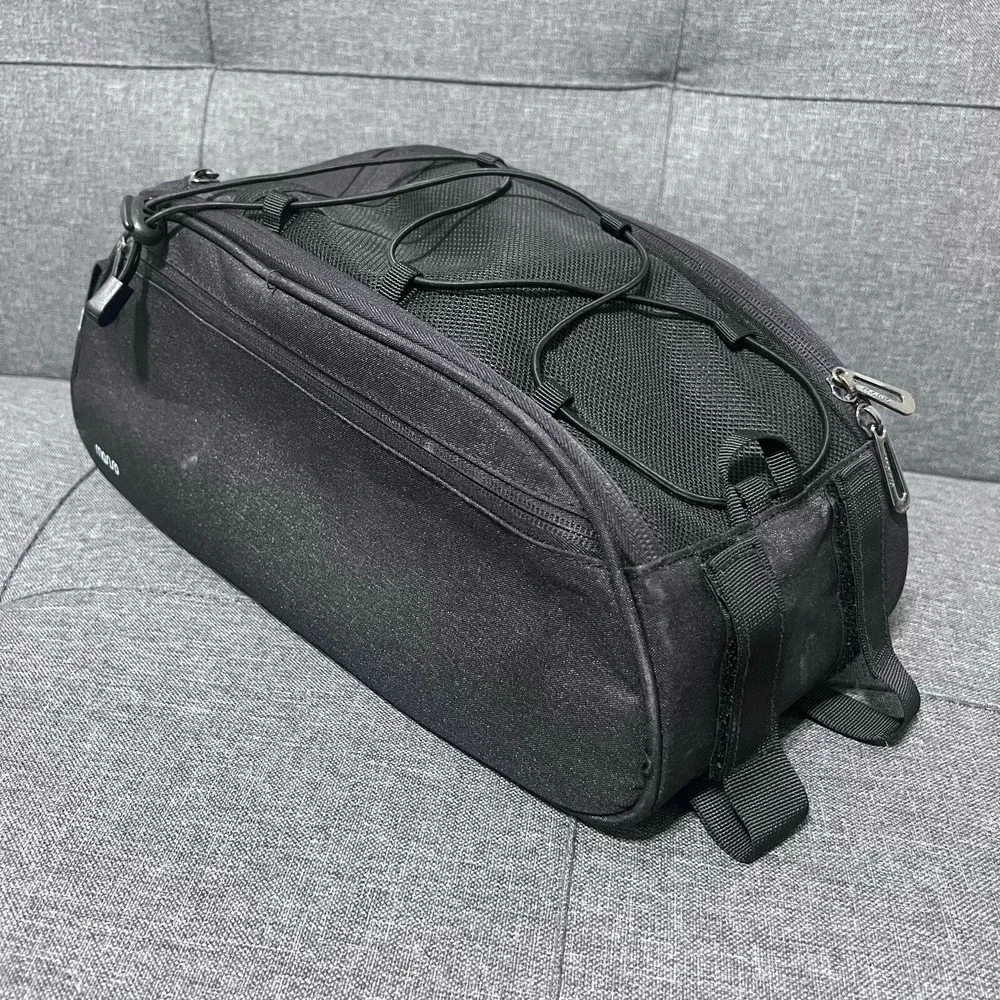 Masiso Panier Bike Bag Black Rear Multi Function Rear Mount Cargo Mount 7 Pocket